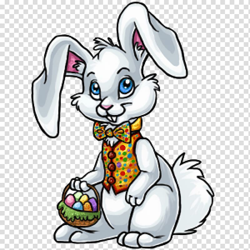 Easter Bunny Rabbit Fairfield Grace United Methodist Church , Hand painted rabbit,lovely,Acting cute,Take the basket,Cartoon bunny transparent background PNG clipart