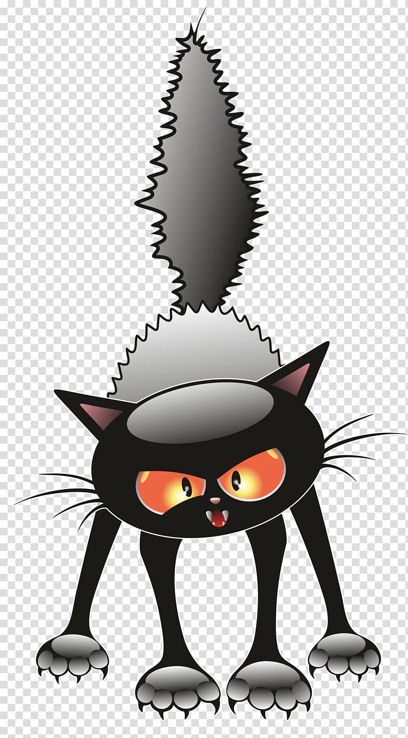 Black cat Cartoon Gobbolino, the Witchs Cat, Witch Cat transparent background PNG clipart
