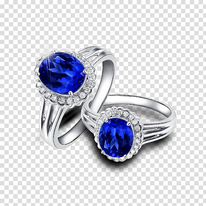Earring Jewellery Gemstone Diamond, Sapphire Ring transparent background PNG clipart