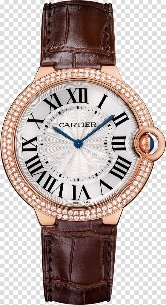 Cartier Ballon Bleu Watch Jewellery Blue, watch transparent background PNG clipart