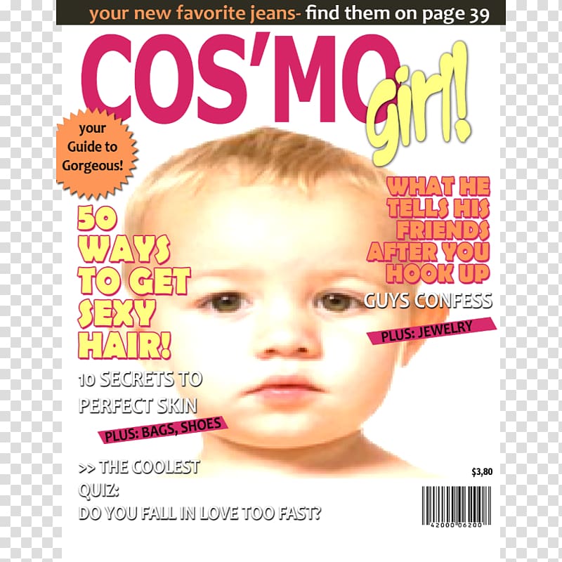 Template Online magazine Cosmogirl, magazine cover transparent background PNG clipart