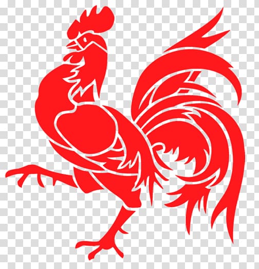 Rooster China Chicken Paper Sticker, China transparent background PNG clipart
