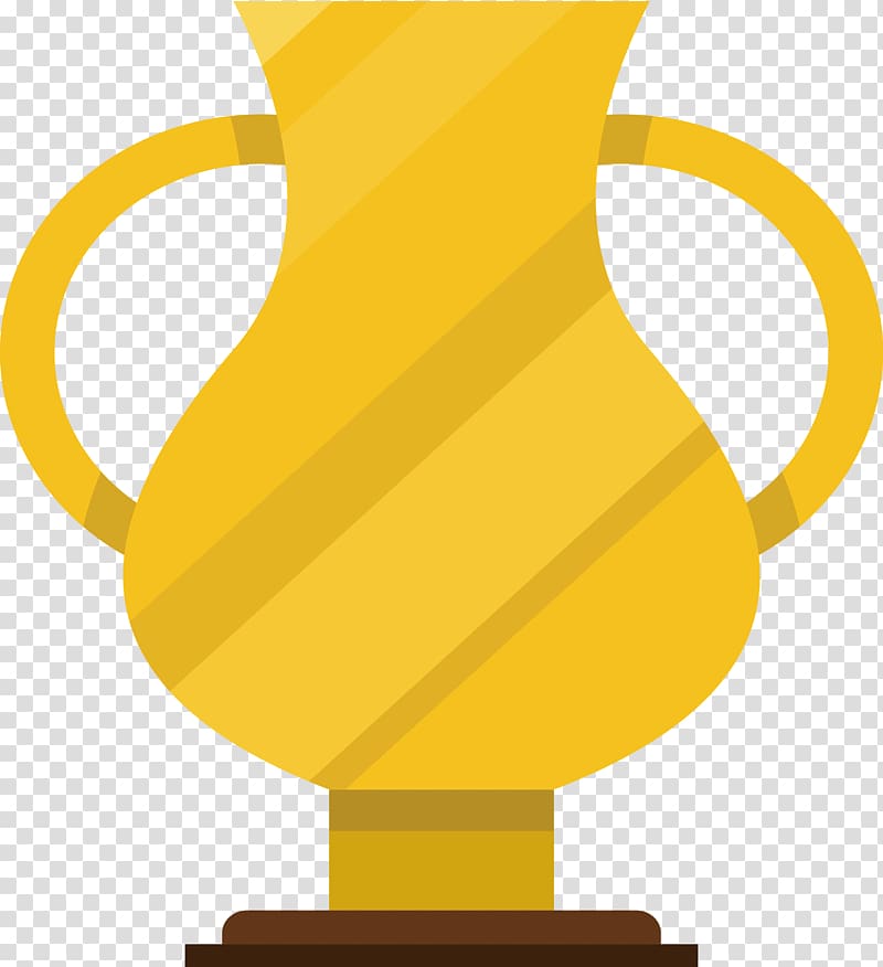 Trophy 54 Cards Medal Cup, Golden trophy transparent background PNG clipart
