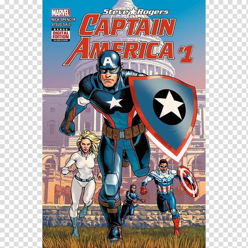 Captain America: Steve Rogers Vol. 1, Hail Hydra Falcon Baron Zemo Comics, captain america transparent background PNG clipart