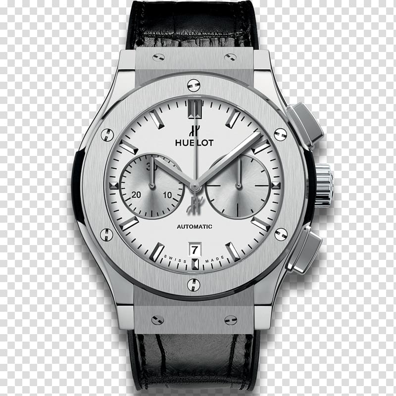 Chronograph Hublot Classic Fusion Watch strap, watch transparent background PNG clipart