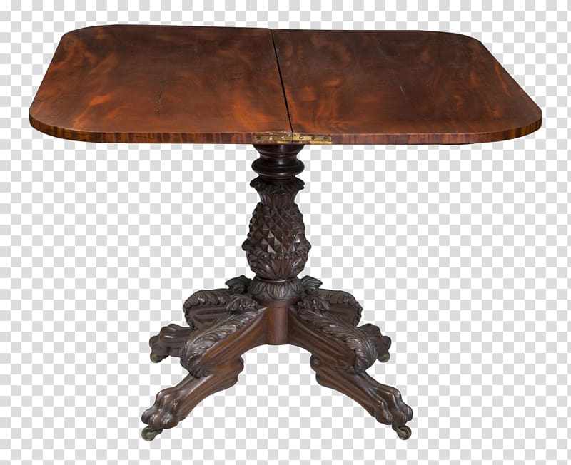 Folding Tables Furniture Antique Chair, mahogany transparent background PNG clipart