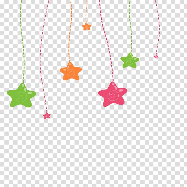 hanging stars transparent background PNG clipart