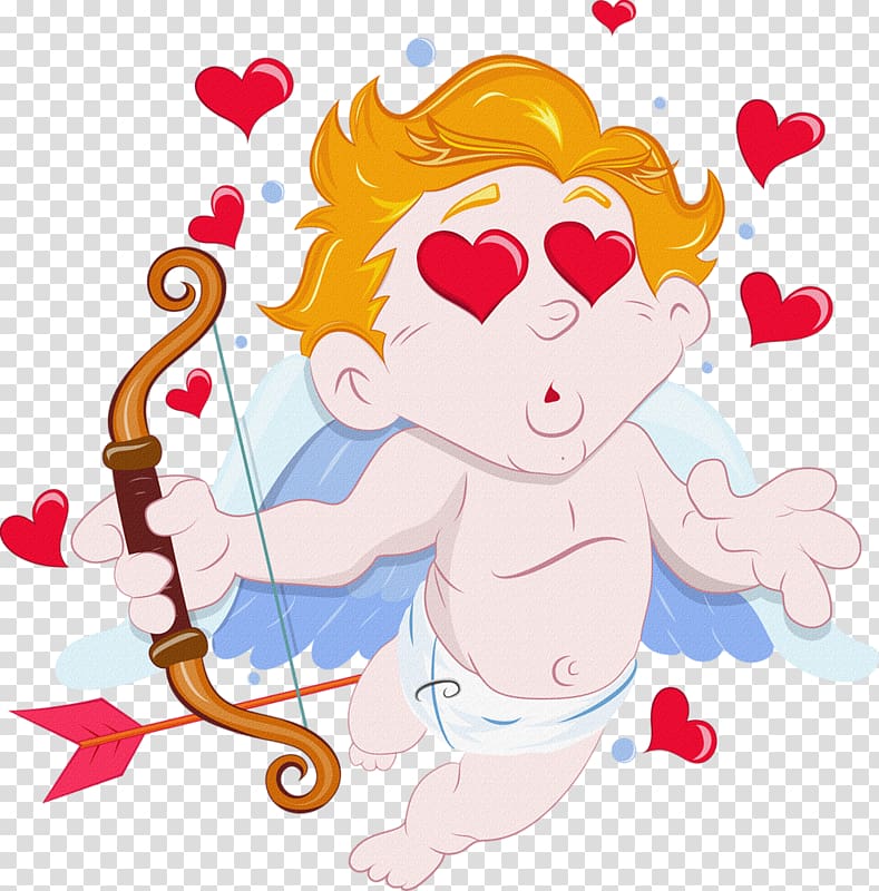 Cupid , Cartoon Love Angel transparent background PNG clipart