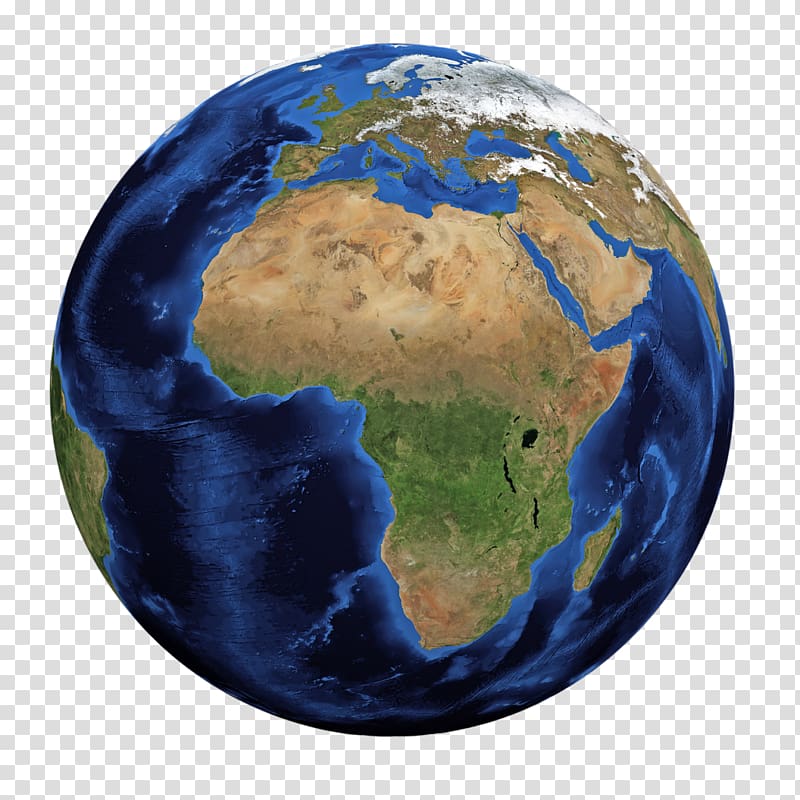 Globe Earth Africa World map, earth day transparent background PNG clipart
