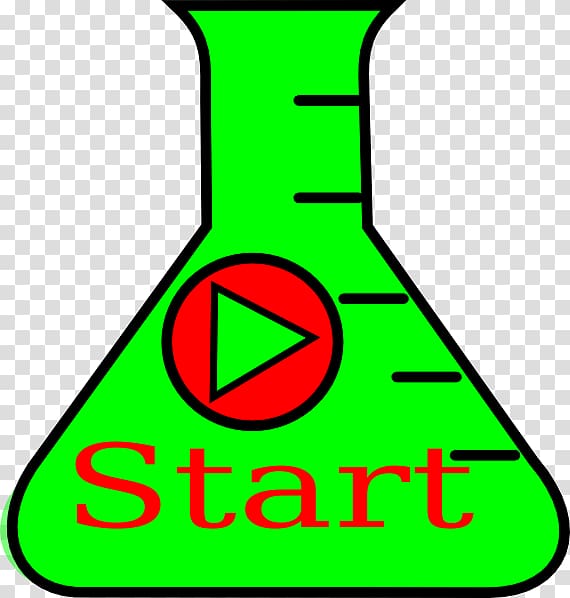 Erlenmeyer flask Laboratory Flasks Chemistry Green , hi word transparent background PNG clipart