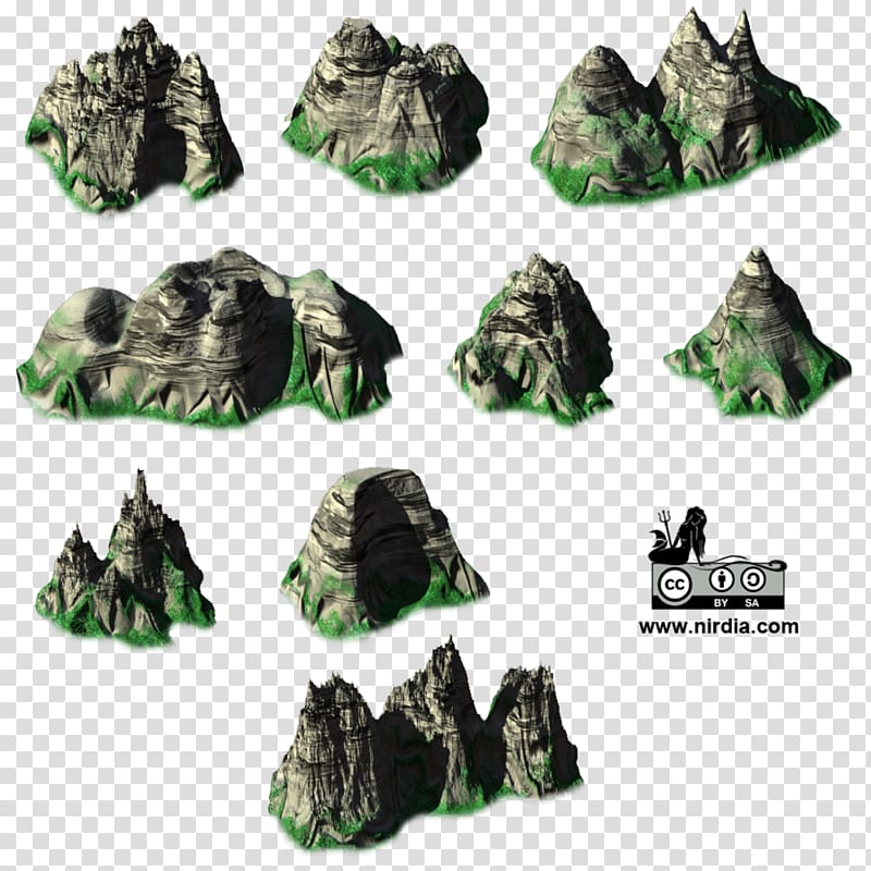 Isometric graphics in video games and pixel art 2D computer graphics Sprite Mountain, mountains transparent background PNG clipart