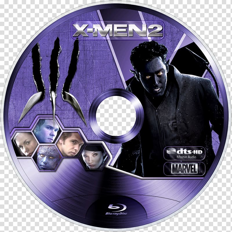 Blu-ray disc Compact disc X-Men Film YouTube, x2 transparent background PNG clipart