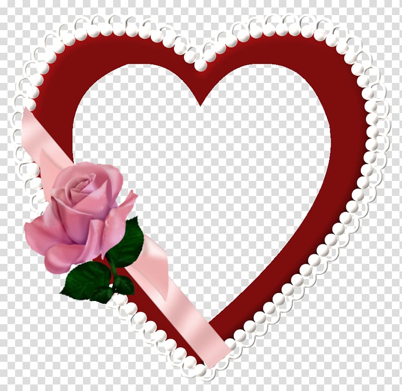 white and red heart frame illustration, Frames Heart Desktop , Frame Heart Pic transparent background PNG clipart