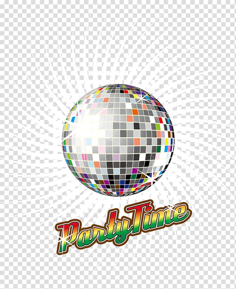 Party Time , Disco ball Nightclub, Disco laser crystal ball material transparent background PNG clipart