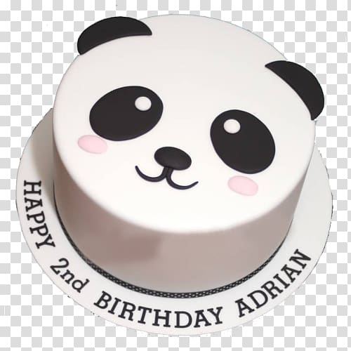 Birthday cake Sugar cake Cream pie Giant panda Cake decorating, cake delivery transparent background PNG clipart
