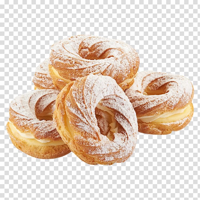 Paris-Brest Donuts Danish pastry Cinnamon roll Croissant, spice transparent background PNG clipart