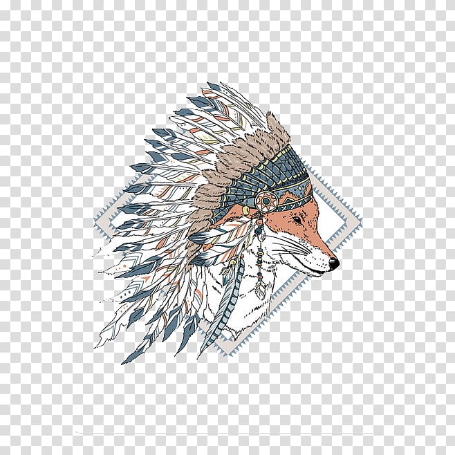 Painting Canvas Illustration, Wolf transparent background PNG clipart