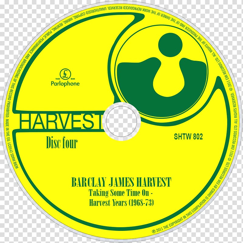 Taking Some Time On: The Parlophone‐Harvest Years 1968–73 Compact disc Logo Barclay James Harvest Product, Harvest Time transparent background PNG clipart