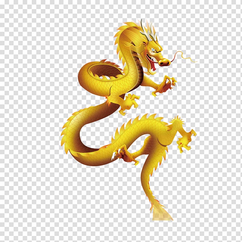 yellow dragon illustration, Shenron Chinese dragon Gold , Dragon transparent background PNG clipart