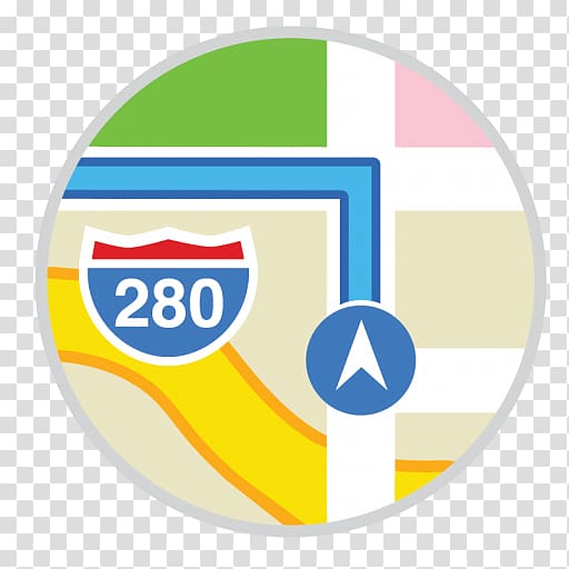 280 GPS sign, area text brand material, Maps transparent background PNG clipart