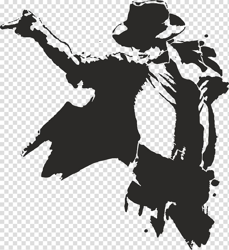 Michael Jackson illustration, Moonwalk Silhouette , michael jackson transparent background PNG clipart