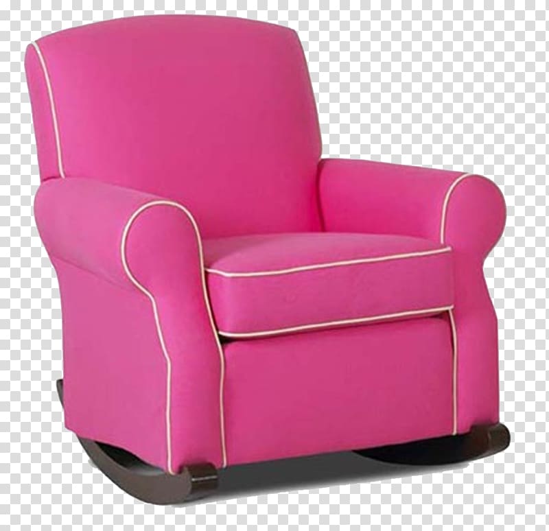 Recliner Glider Rocking Chairs Nursery, Pink Chair transparent background PNG clipart