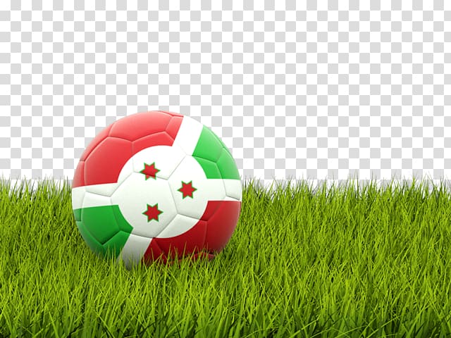 Flag of Azerbaijan Football team, grass football transparent background PNG clipart