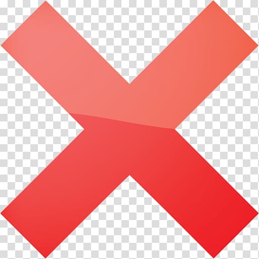 Red X transparent background PNG cliparts free download