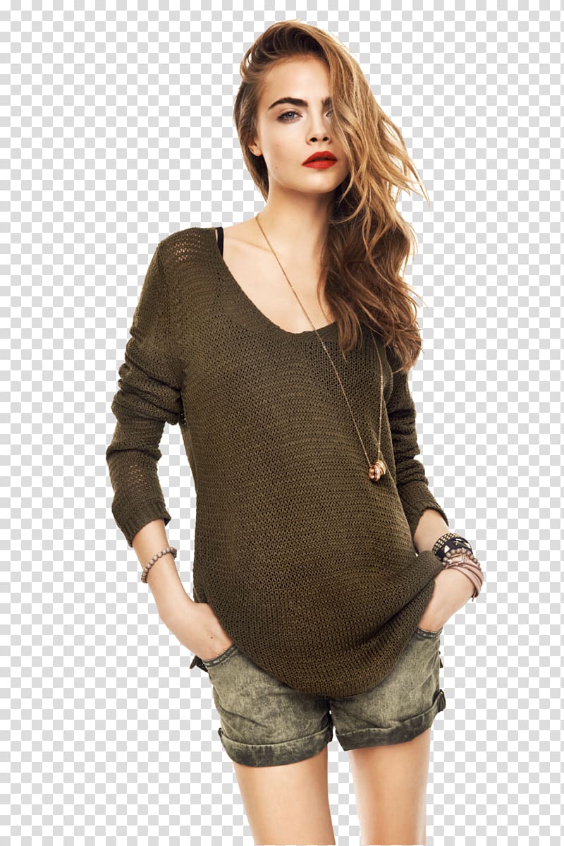Cara Delevingne Fashion Supermodel Burberry, Cara Delevingne File transparent background PNG clipart