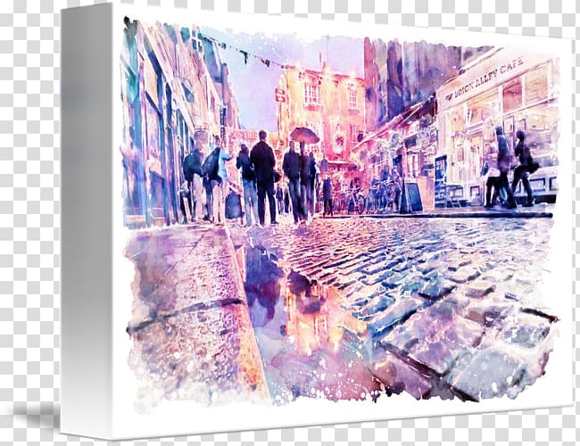 Temple Bar Watercolor painting Canvas print Art, painting transparent background PNG clipart