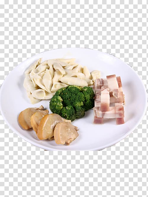Clam Bacon Vegetarian cuisine Asian cuisine Meat, Bacon clam burning bamboo shoots transparent background PNG clipart