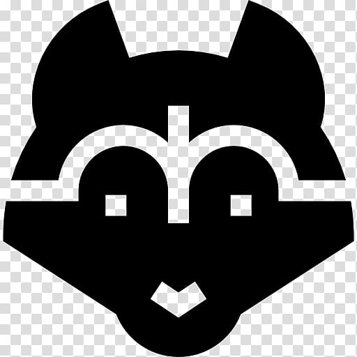 Monochrome Logo Silhouette Symbol, husky transparent background PNG clipart