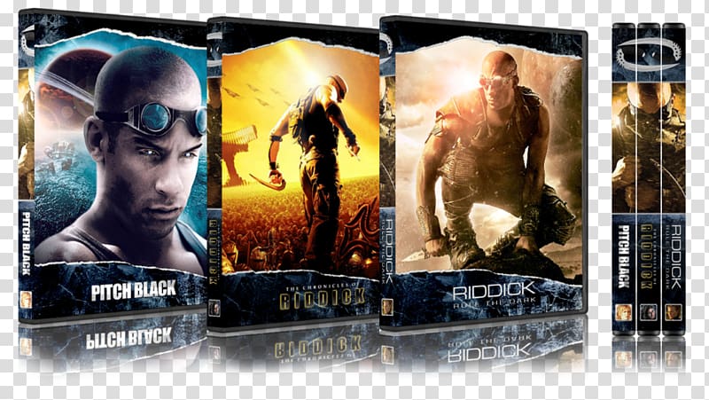 The Chronicles of Riddick Film DVD Cover art, vin diesel transparent background PNG clipart