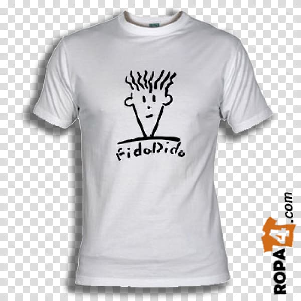 T-shirt Capitan Fido Dido Sleeve Logo, T-shirt transparent background PNG clipart