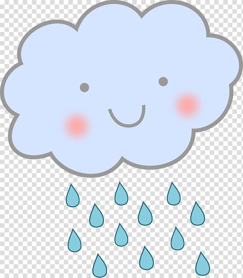 Cloud Rain , Cute Cloud transparent background PNG clipart