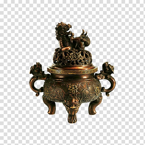 Ding Censer, Exquisite retro stove transparent background PNG clipart