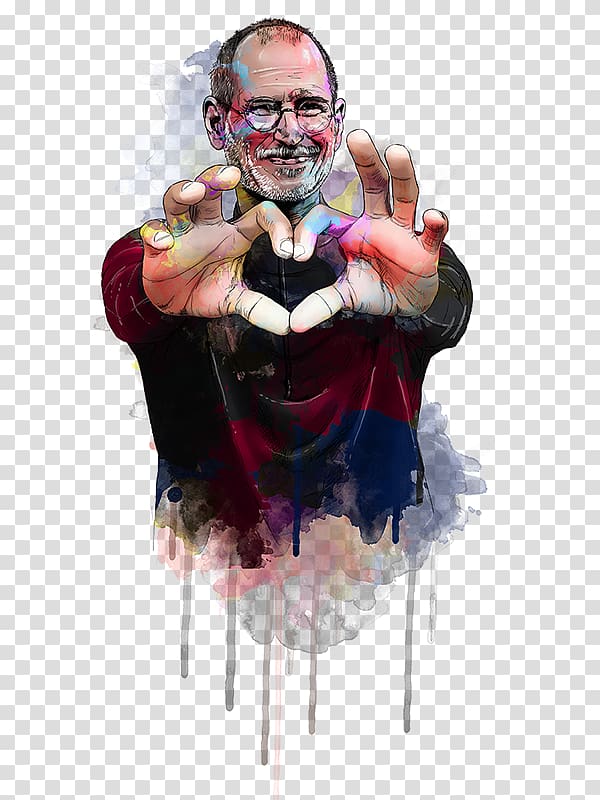 Steve Jobs T-shirt Drawing Clothing, steve jobs transparent background PNG clipart