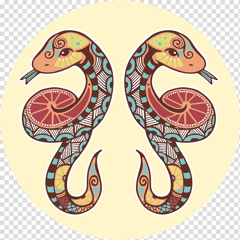 two snake illustration, Gemini Horoscope Zodiac Astrological sign Astrology, Gemini transparent background PNG clipart