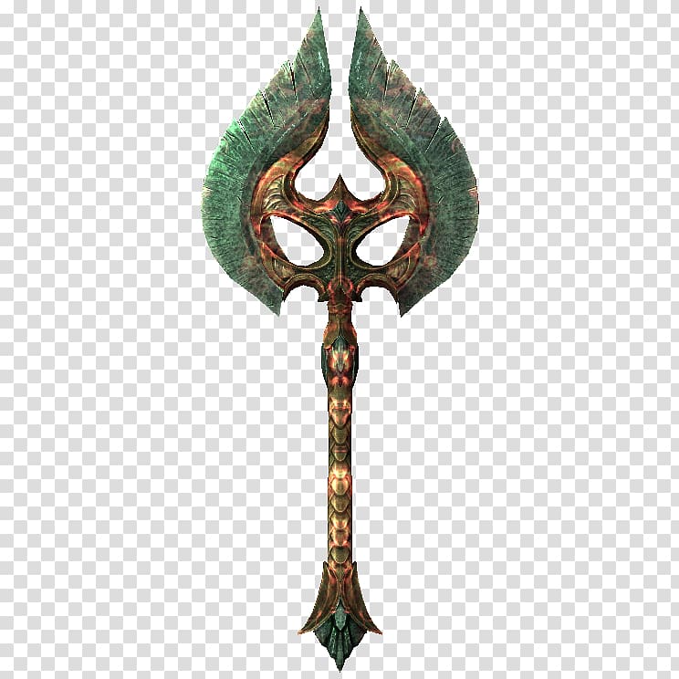 The Elder Scrolls V: Skyrim – Dragonborn Battle axe Hatchet Weapon, Axe transparent background PNG clipart