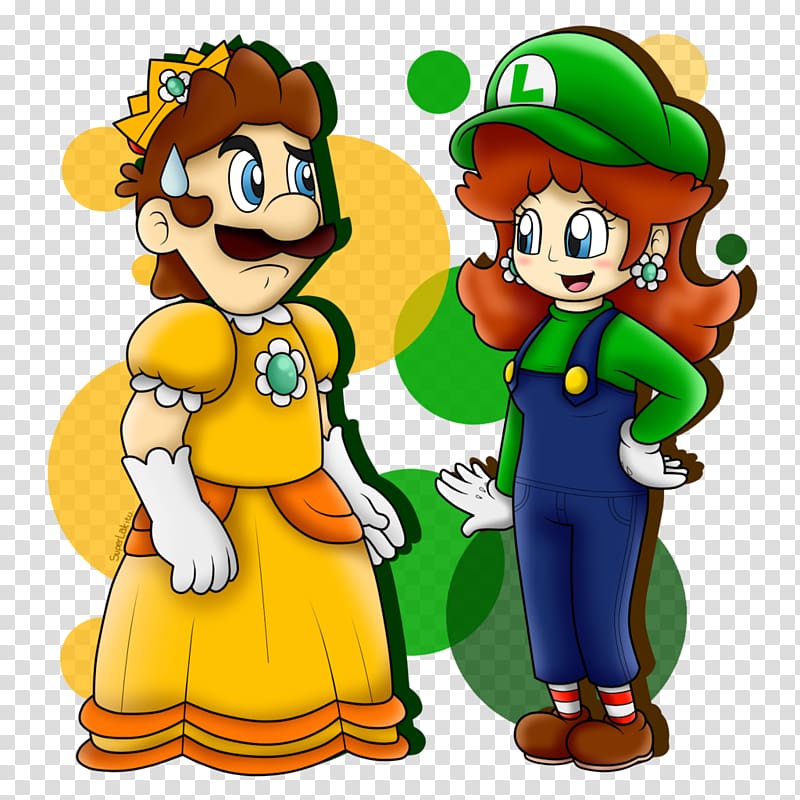 Princess Daisy Luigi\'s Mansion Princess Peach Mario, luigi transparent background PNG clipart