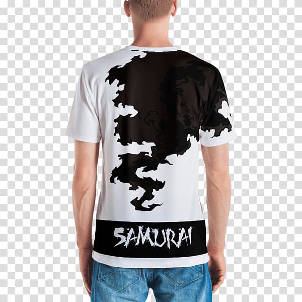 T-shirt Sleeve Clothing Neckline, afro samurai transparent background PNG clipart