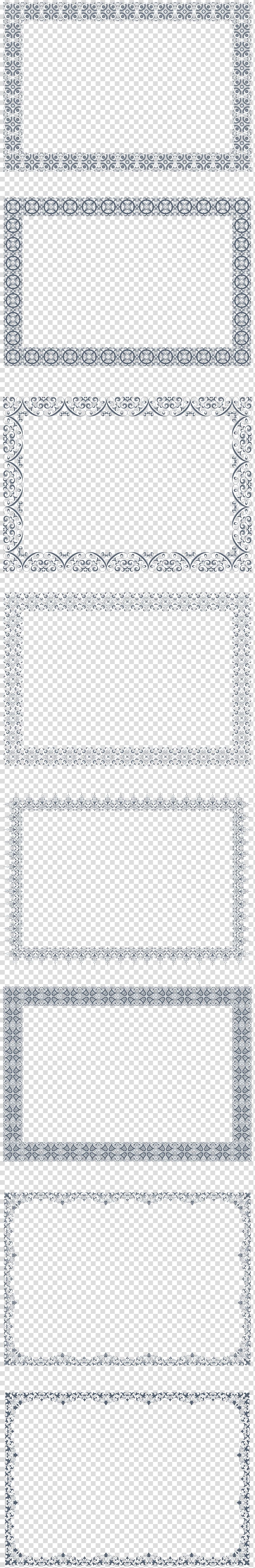 Paper Pattern, light effect decorative frame transparent background PNG clipart