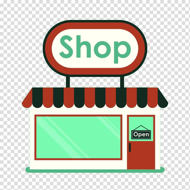Shopping Storefront , Flat shop window transparent background PNG clipart