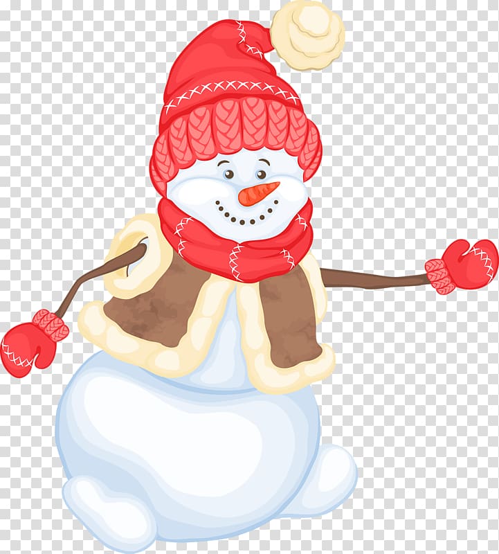 Christmas decoration Snowman , Winter Snowman transparent background PNG clipart