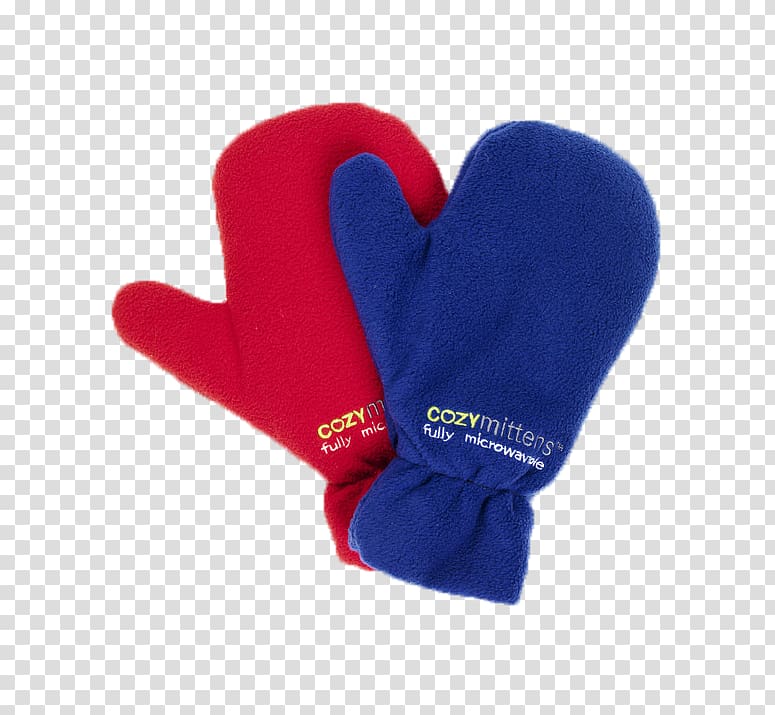 Glove Red Blue, Hand red and blue socks transparent background PNG clipart