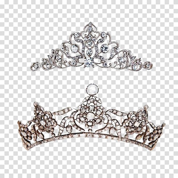 Headpiece Crown Diamond, Bright diamond crown material transparent background PNG clipart
