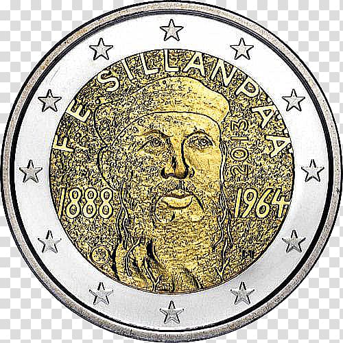 Koli National Park 2 euro commemorative coins 2 euro coin Finnish euro coins, Coin transparent background PNG clipart