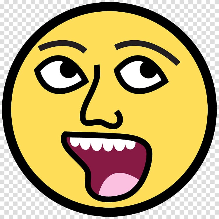Smiley YouTube , Crazy Happy Face transparent background PNG clipart