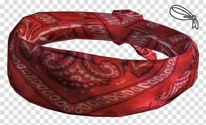 Scarf, Red bandana transparent background PNG clipart