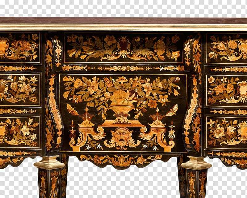 Table Writing desk Marquetry Furniture, antique furniture transparent background PNG clipart